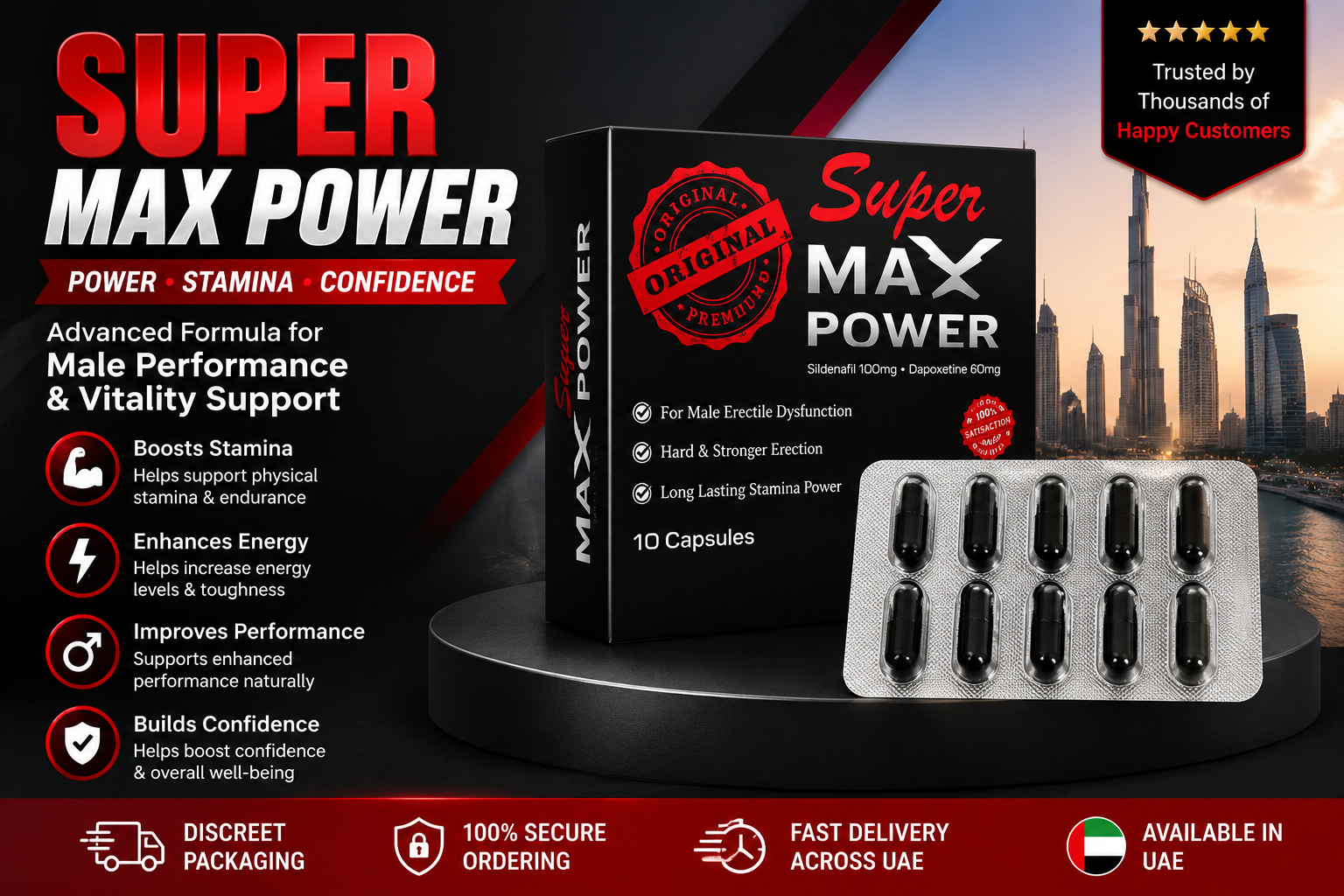 Super Max Power Capsules in UAE – Benefits, Uses & Buying Guide