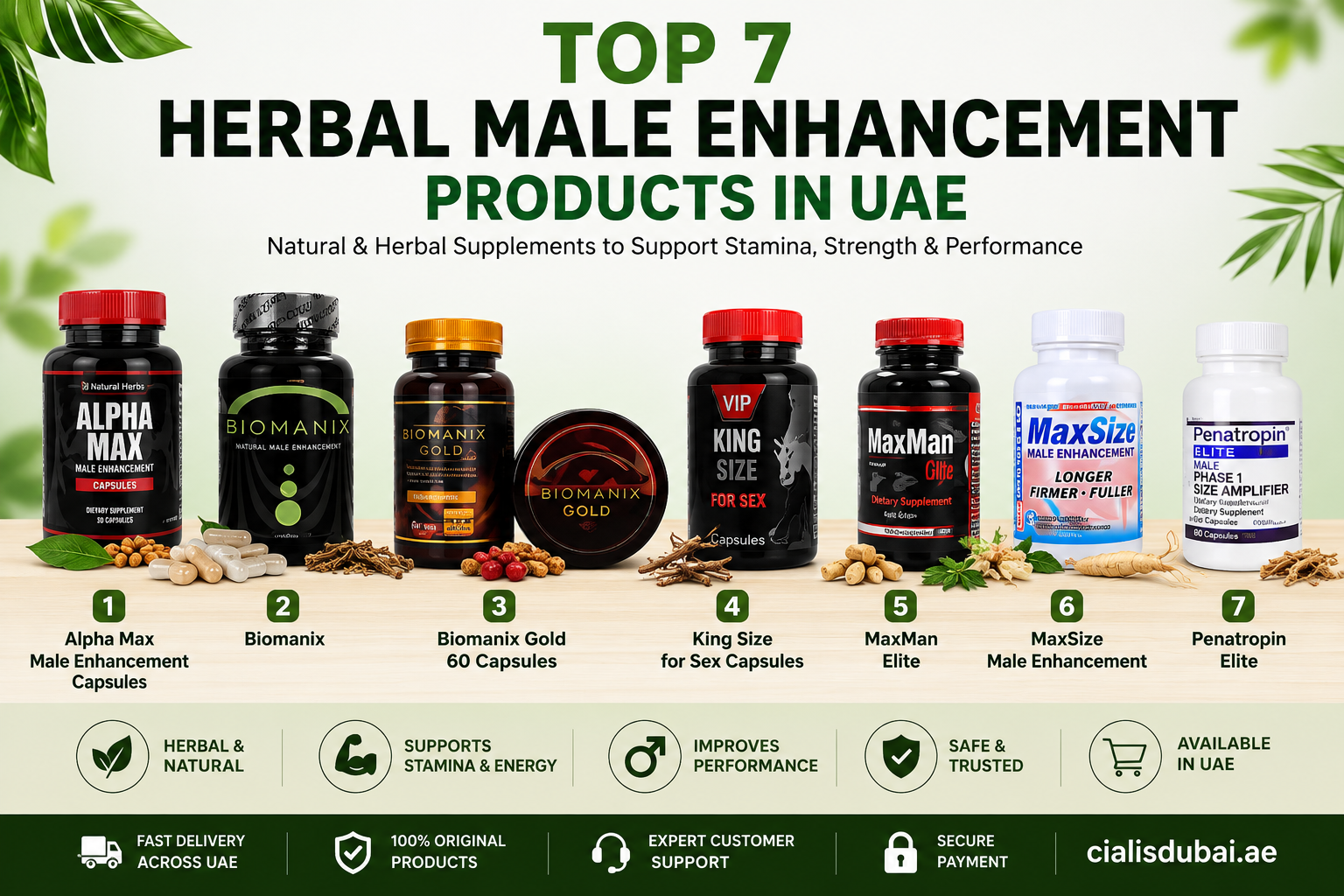 Top 7 Herbal Male Enhancement Products in UAE