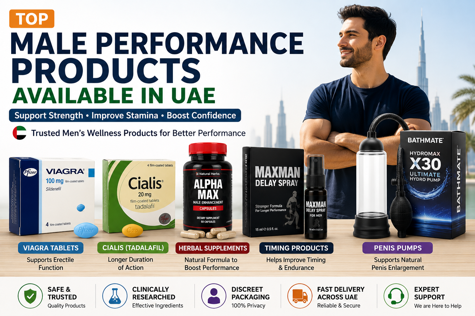 Top Male Performance Products Available in UAE