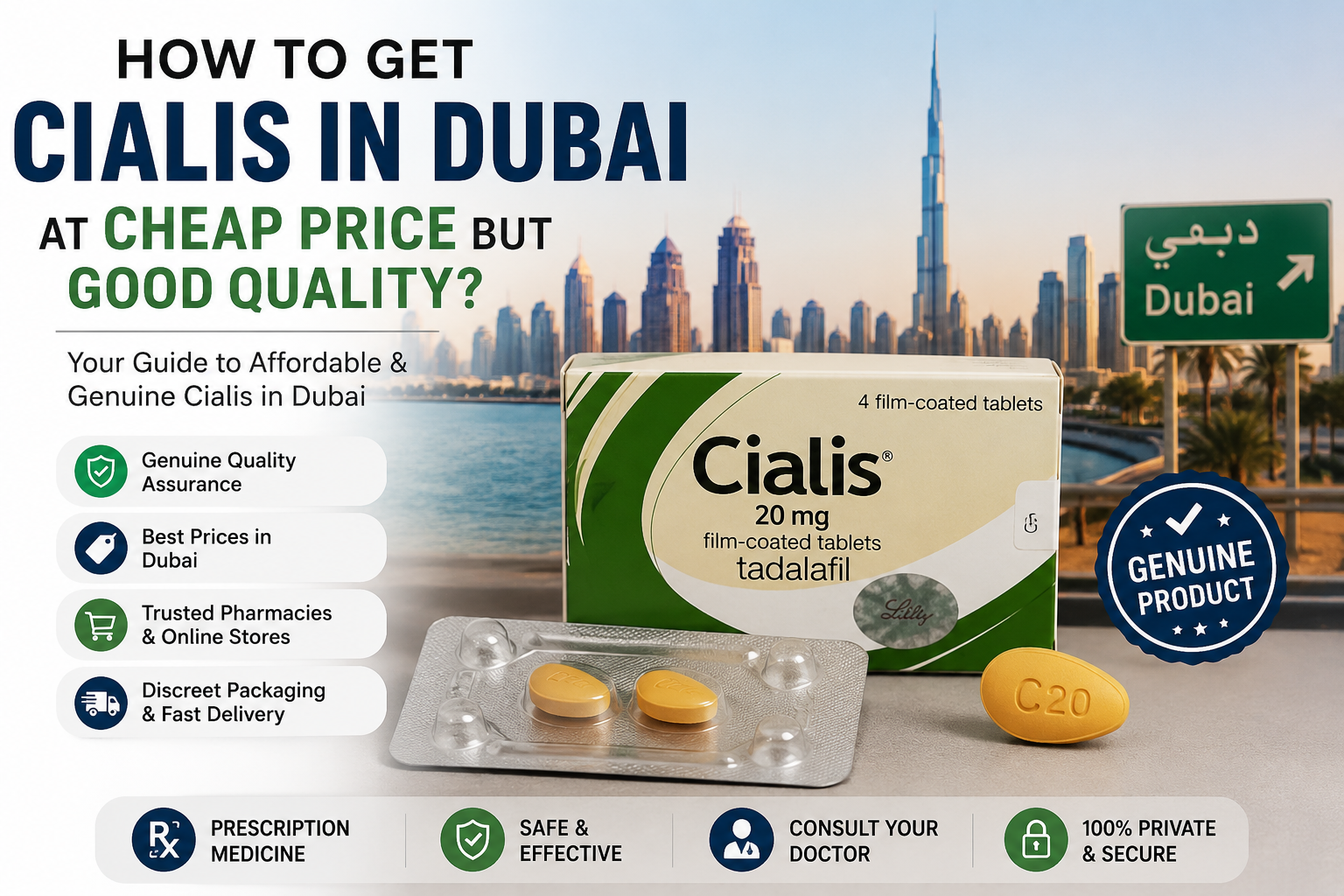 How to Get Cialis in Dubai at Cheap Price but Good Quality? 